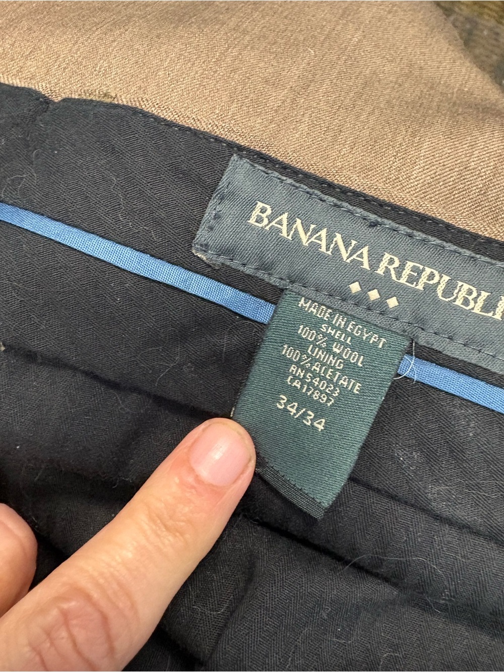 Banana Republic Men's Brown Dress Pants 34 - Picture 3 of 4